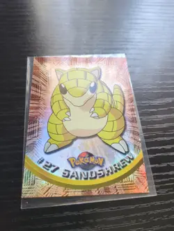 2000 Topps Chrome Series 1 Pokemon Sandshrew #27 Holo Foil - Image 1