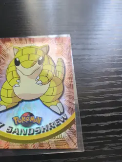 2000 Topps Chrome Series 1 Pokemon Sandshrew #27 Holo Foil - Image 2