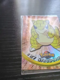 2000 Topps Chrome Series 1 Pokemon Sandshrew #27 Holo Foil - Image 3
