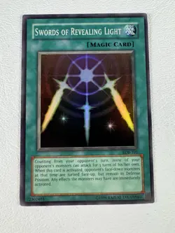 Swords Of Revealing Light LOB-101 LP Super Rare Original Print Unlimited Yugioh - Image 1