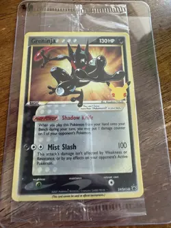 Pokemon Greninja Star SWSH144 Sword & Shield Promo Holo 130 HP TCG Card - Image 1