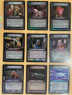 Star Trek CCG: Second Edition Reflections 2.0 - Nine Card Foil Lot - Image 1