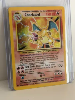 Charizard 4/102 Base Set Holo Rare Pokemon TCG Card 1999 English Wizards - Image 4