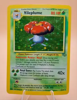 Vileplume Holo Rare Jungle 15/64 Pokemon Card - WOTC 1999 - Image 1