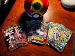 Lot of 60 Scarlet & Violet Pokemon Cards Opened Booster Packs with Pokeball - Image 1