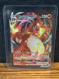 Pokemon TCG Charizard VMAX Darkness Ablaze Holo Ultra Rare Card 020/189 - Image 1