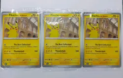 Pikachu At The Museum Jumbo Promo Pokemon TCG Card Natural History Museum X 3 - Image 1