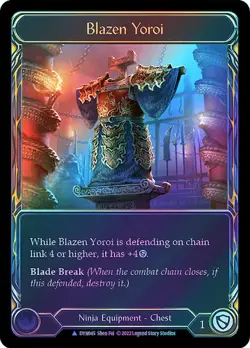 FAB COLD FOIL Blazen Yoroi - Dynasty Card # 045 - Image 1
