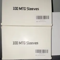 COPOIOII 2 packs 100 Sleeves Red Black Spider Design for Magic: The Gathering - Image 2