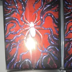COPOIOII 2 packs 100 Sleeves Red Black Spider Design for Magic: The Gathering - Image 4