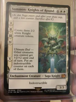 MTG Final Fantasy Summon: Knights of Round (Mythic) Regular NEAR MINT - Image 1