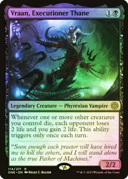 MTG FOIL Vraan, Executioner Thane - Phyrexia: All Will Be One #114 - Image 1