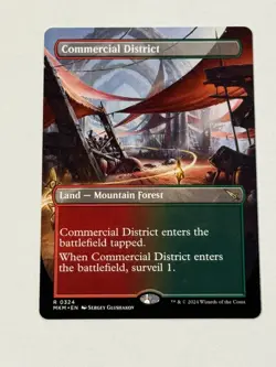 Commercial District (Borderless) 0324 - Murders at Karlov Manor MTG - Image 1