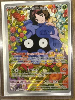 CARTE POKEMON SAQUEDENEU D’ERIKA 218/217 AR SECRETE HEROS TRANSCENDANTS ME02.5 - Image 1
