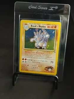 Brock's Rhydon - Pokemon Gym Heroes 2/132 - Holo - Ungraded (Excellent) - Image 1
