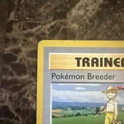 Pokemon TCG Pokemon Breeder Base Set 76/102 Rare Trainer 1999 English Shadowless - Image 3