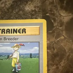 Pokemon TCG Pokemon Breeder Base Set 76/102 Rare Trainer 1999 English Shadowless - Image 4