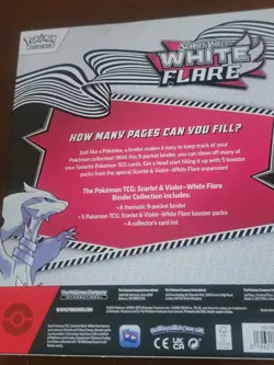Pokemon TCG: Scarlet & Violet - WHITE FLARE Binder Collection NEW FACTORY SEALED - Image 2