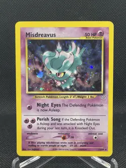 Pokemon TCG Misdreavus Holo Rare Neo Revelation 11/64 LP Condition - Image 1