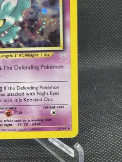Pokemon TCG Misdreavus Holo Rare Neo Revelation 11/64 LP Condition - Image 4