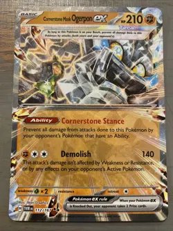 Pokemon Cornerstone Mask Ogerpon ex 112/167 Twilight Masquerade SV Double Rare - Image 1