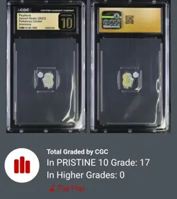 CGC Pristine 10 Psyduck: Amnesia - 2023 Pokemon Center Assort Seals - Image 1