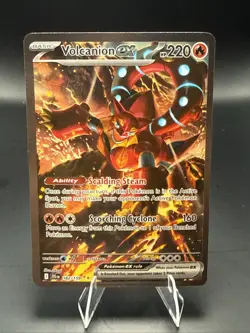 Pokemon TCG Volcanion ex 182/159 SV09: Journey Together SIR Holo - Image 1
