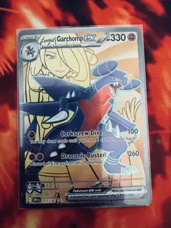 Pokemon TCG Cynthia's Garchomp ex 215/182 Sv10: Destined Rivals Holo NM/M - Image 1