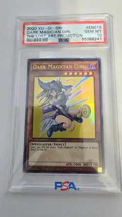 Yugioh Dark Magician Girl LART-EN019 Limited Ultra Rare Lost Art Promo PSA 10. - Image 1