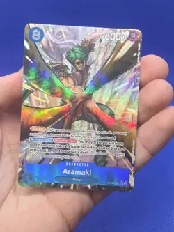 One Piece Wings of the Captain Aramaki OP06-043 Alternate Alt Art Super Rare NM - Image 2