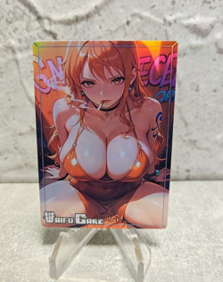 Nami Trading Card Waifu Goddess Story Anime Girl holo Karte Manga Full Art - Image 1