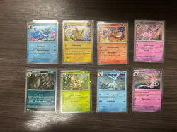Pokemon TCG Prismatic Evolutions Costco Mini Tin Cosmos Promo Cards Set Of 8 - Image 1