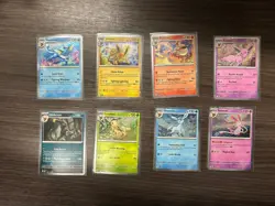Pokemon TCG Prismatic Evolutions Costco Mini Tin Cosmos Promo Cards Set Of 8 - Image 3