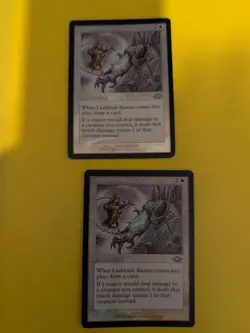 Lashknife Barrier x2 Enchantment 1 wear . MTG Card. Planeshift.OLD VINTAGE FOIL - Image 1