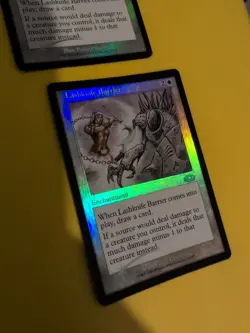 Lashknife Barrier x2 Enchantment 1 wear . MTG Card. Planeshift.OLD VINTAGE FOIL - Image 2