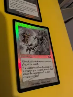 Lashknife Barrier x2 Enchantment 1 wear . MTG Card. Planeshift.OLD VINTAGE FOIL - Image 3