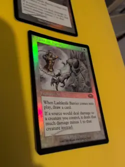 Lashknife Barrier x2 Enchantment 1 wear . MTG Card. Planeshift.OLD VINTAGE FOIL - Image 4