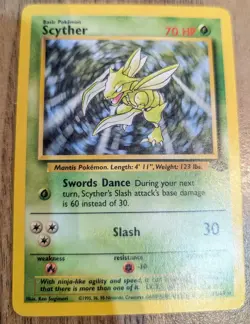 Pokemon TCG Scyther - 26/64 Jungle Set - Non-Holo Rare Vintage Card WOTC 1999 - Image 4