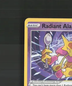Radiant Alakazam 059/195 Silver Tempest Ultra Rare Holo Pokemon Card NM - Image 3