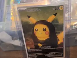 Mona Pika Van Gogh Pikachu Black Star Promo Pokemon Trading Card DiY - Image 4