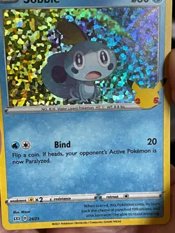 POKEMON SOBBLE 24/25 PROMO MCDONALDS HOLOFOIL CONFETTI BLEED NM CARD SEE PICS - Image 1