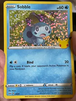 POKEMON SOBBLE 24/25 PROMO MCDONALDS HOLOFOIL CONFETTI BLEED NM CARD SEE PICS - Image 3