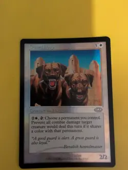 Guard Dogs. Hound MTG Card. Planeshift.OLD VINTAGE FOIL - Image 1