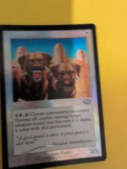 Guard Dogs. Hound MTG Card. Planeshift.OLD VINTAGE FOIL - Image 2