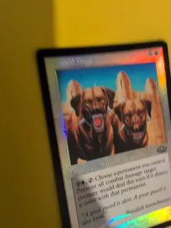 Guard Dogs. Hound MTG Card. Planeshift.OLD VINTAGE FOIL - Image 4