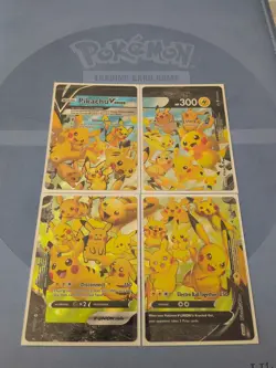 Pikachu V-Union [Set of 4] SWSH: Sword & Shield Promo Cards Holo - Image 1