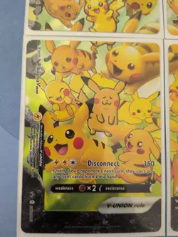Pikachu V-Union [Set of 4] SWSH: Sword & Shield Promo Cards Holo - Image 4