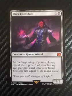 MTG Magic the Gathering Dark Confidant Mythic Regular Card Final Fantasy - Image 1