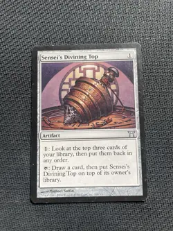 MTG - Sensei's Divining Top - Champions of Kamigawa - Moderately Played - Image 1
