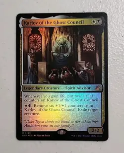 Karlov of the Ghost Council (Retro Frame) Ravnica Remastered Foil MTG - Image 1